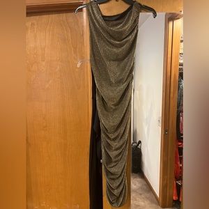 Gold metallic dress